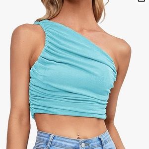 One shoulder crop top